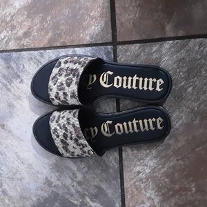 Juicy Couture Yummy Leopard Slide Sandal